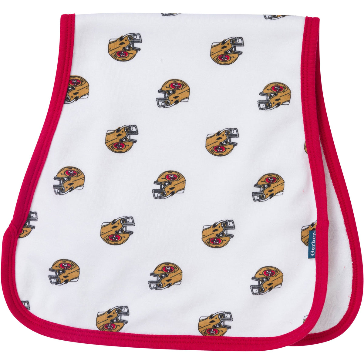 3-Pack Baby Neutral 49ers Bibs and Burp Cloth Set, view 4