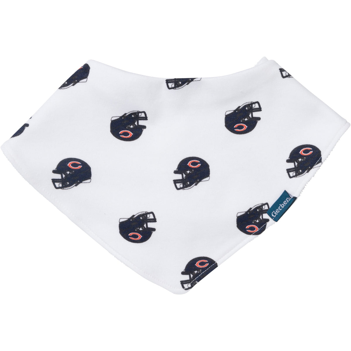 3-Pack Baby Neutral Chicago Bears Bibs and Burp Cloth Set, view 2