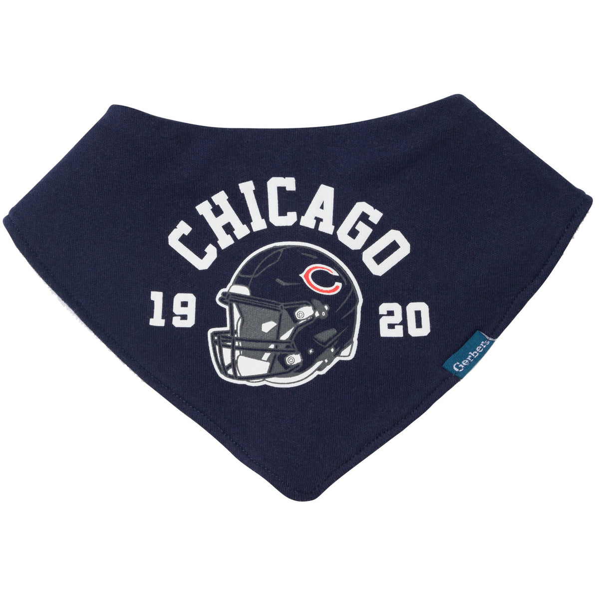 3-Pack Baby Neutral Chicago Bears Bibs and Burp Cloth Set, view 3