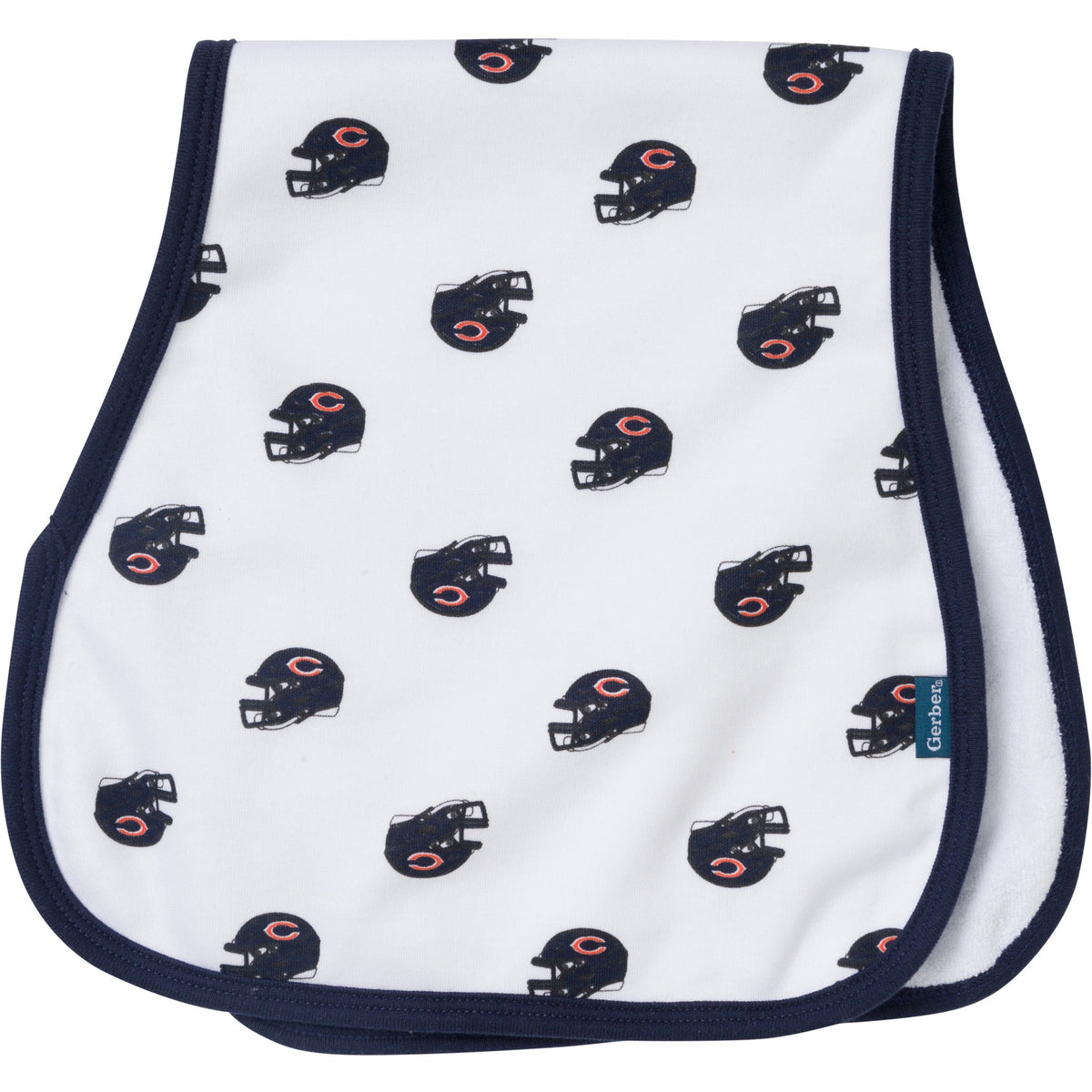 3-Pack Baby Neutral Chicago Bears Bibs and Burp Cloth Set, view 4
