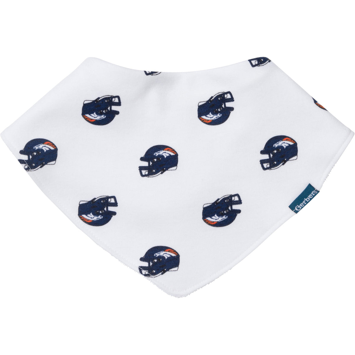 3-Pack Baby Neutral Denver Broncos Bibs and Burp Cloth Set, view 2