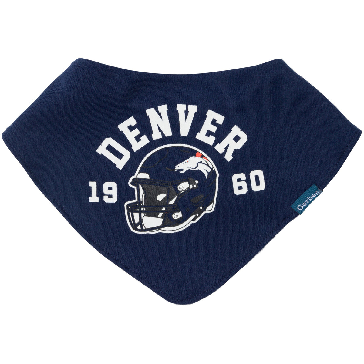 3-Pack Baby Neutral Denver Broncos Bibs and Burp Cloth Set, view 3