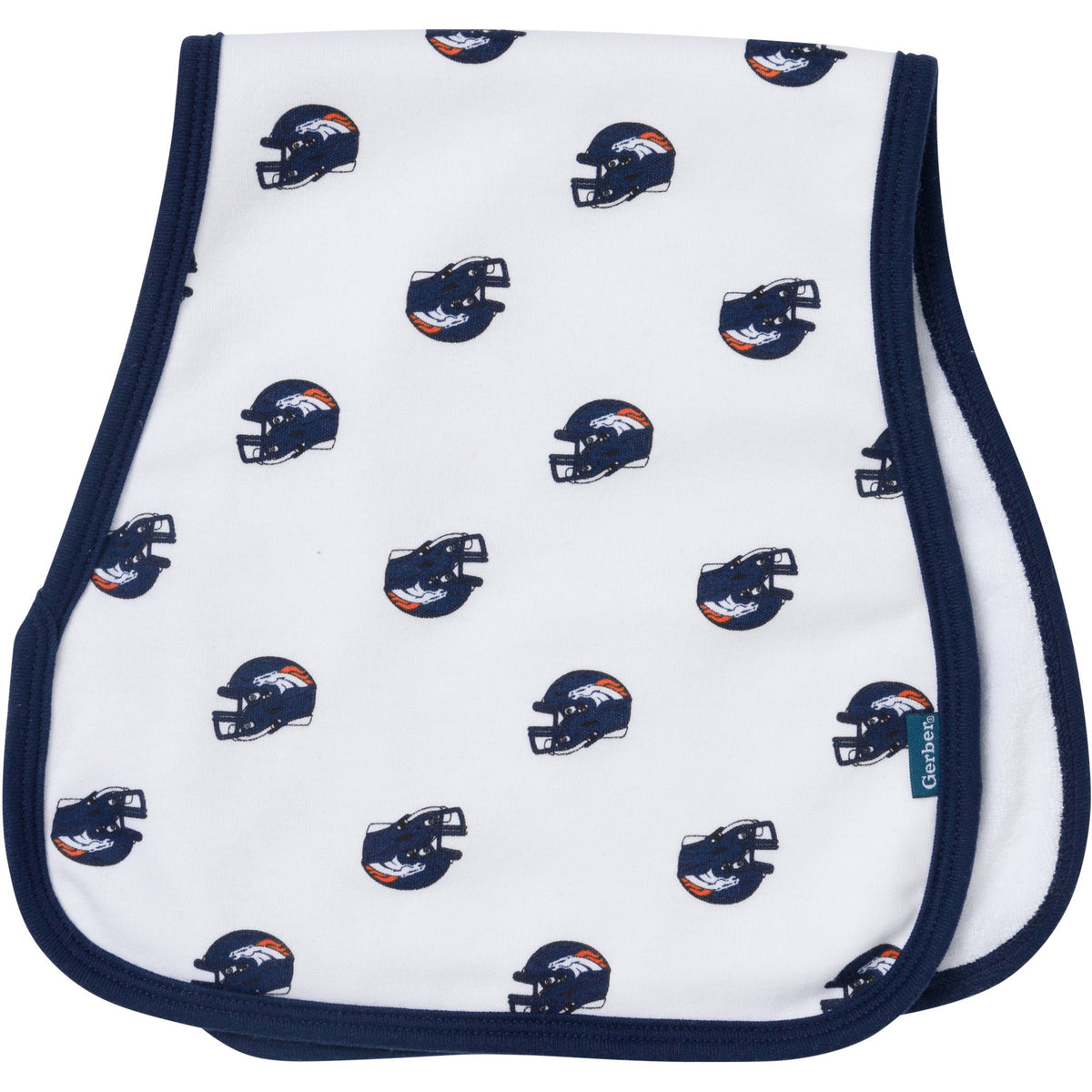 3-Pack Baby Neutral Denver Broncos Bibs and Burp Cloth Set, view 4