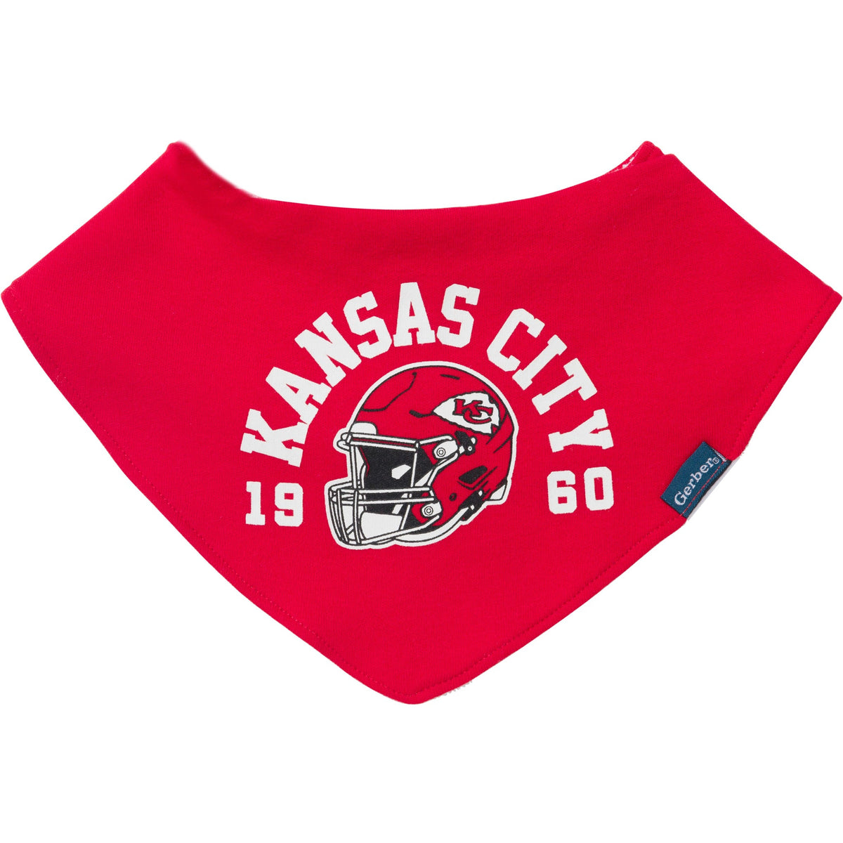 3-Pack Baby Neutral Kansas City Chiefs Bibs and Burp Cloth Set, view 3
