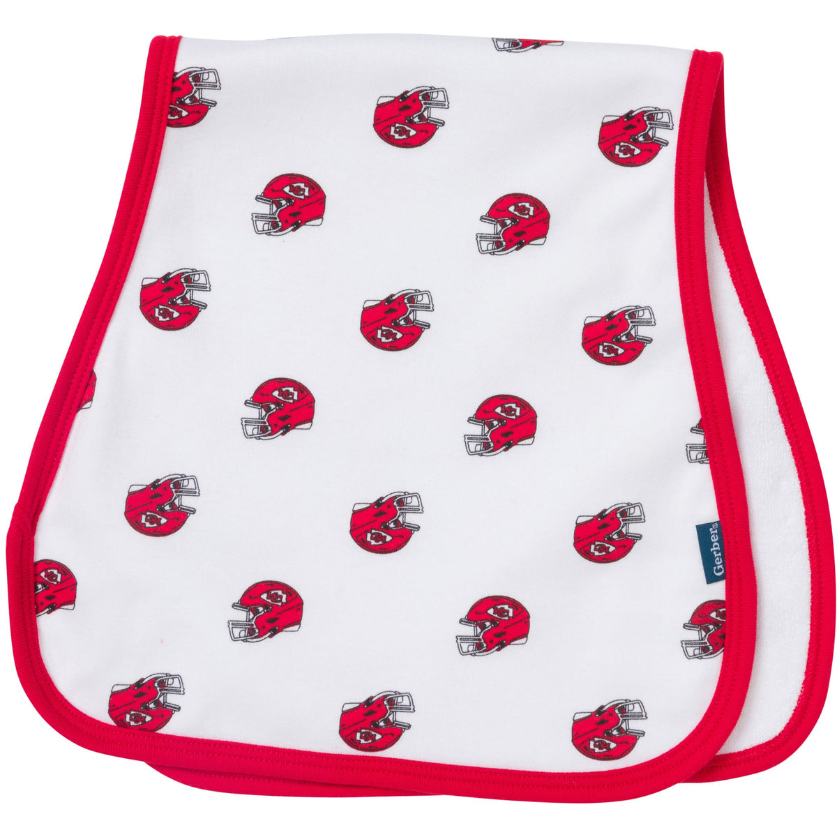3-Pack Baby Neutral Kansas City Chiefs Bibs and Burp Cloth Set, view 4