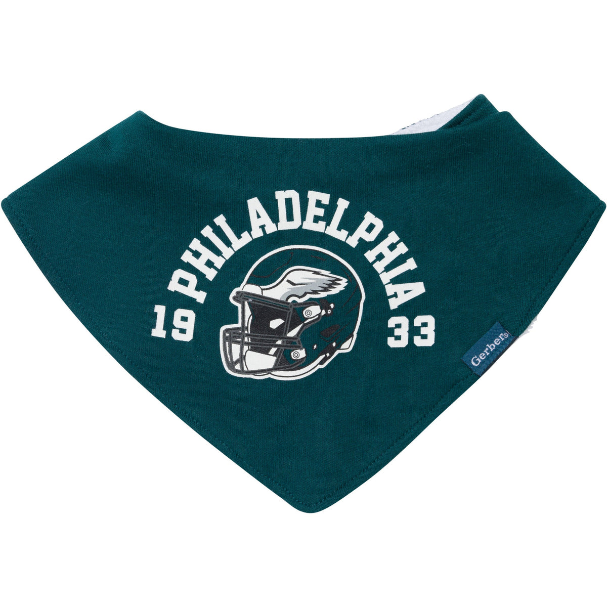 3-Pack Baby Neutral Philadelphia Eagles Bibs and Burp Cloth Set, view 3