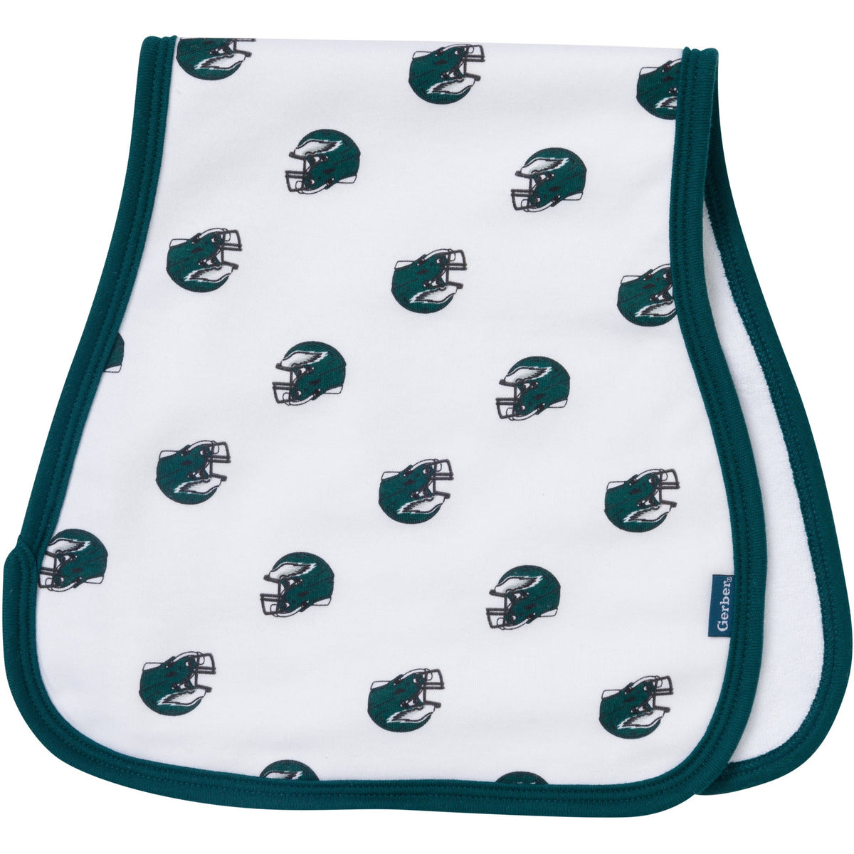 3-Pack Baby Neutral Philadelphia Eagles Bibs and Burp Cloth Set, view 4