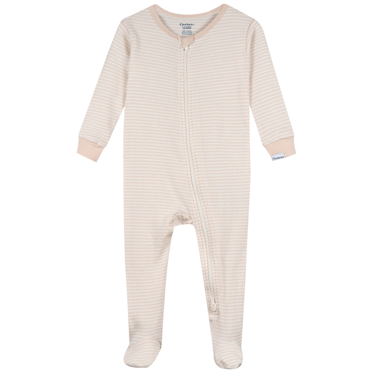 3-Pack Baby & Toddler Neutral Farm Snug Fit Footed Pajamas