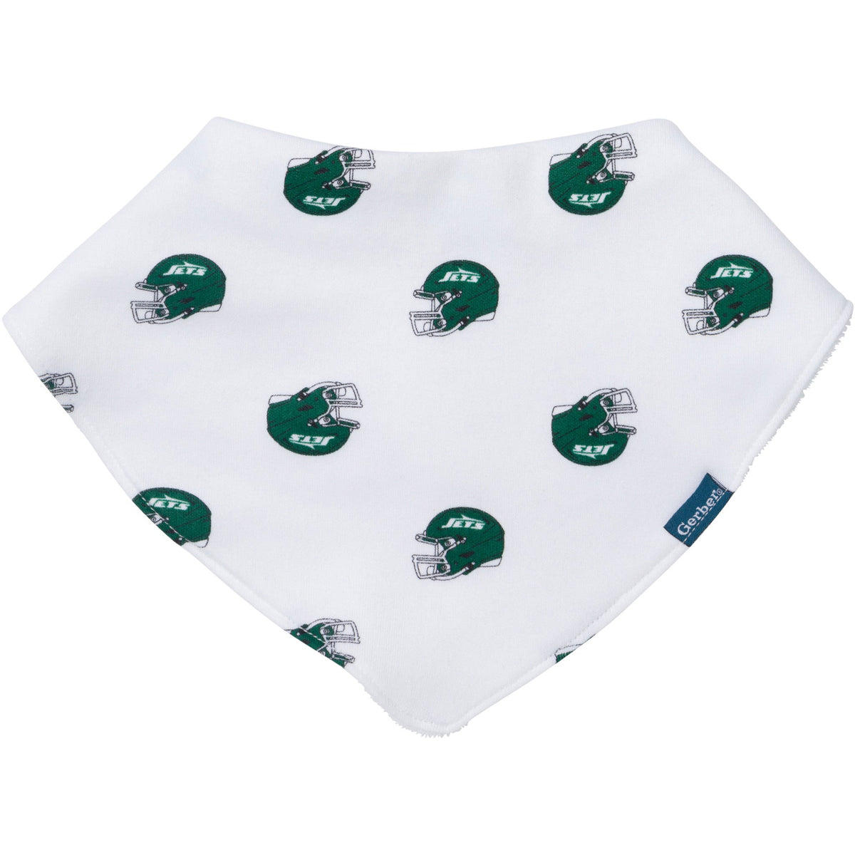 3-Pack Baby Neutral New York Jets Bibs and Burp Cloth Set, view 2