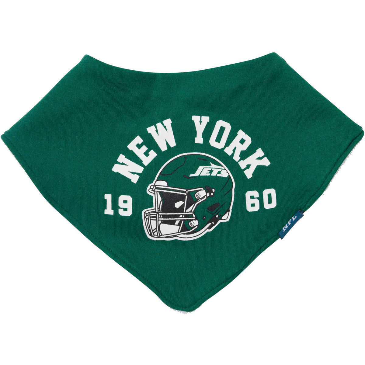 3-Pack Baby Neutral New York Jets Bibs and Burp Cloth Set, view 3