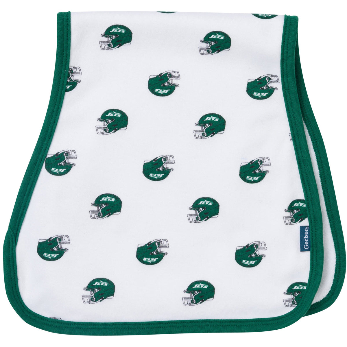3-Pack Baby Neutral New York Jets Bibs and Burp Cloth Set, view 4