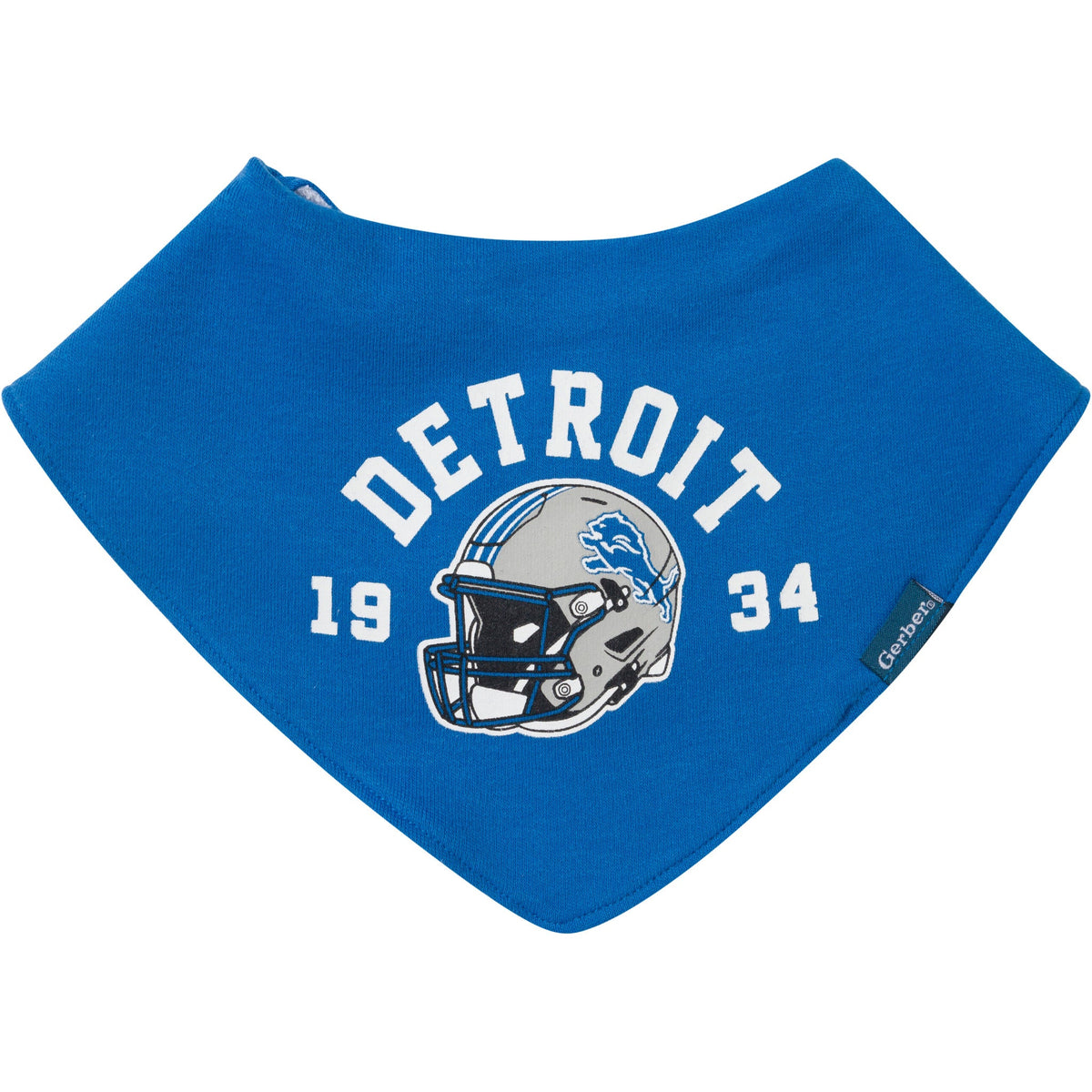 3-Pack Baby Neutral Detroit Lions Bibs and Burp Cloth Set, view 3