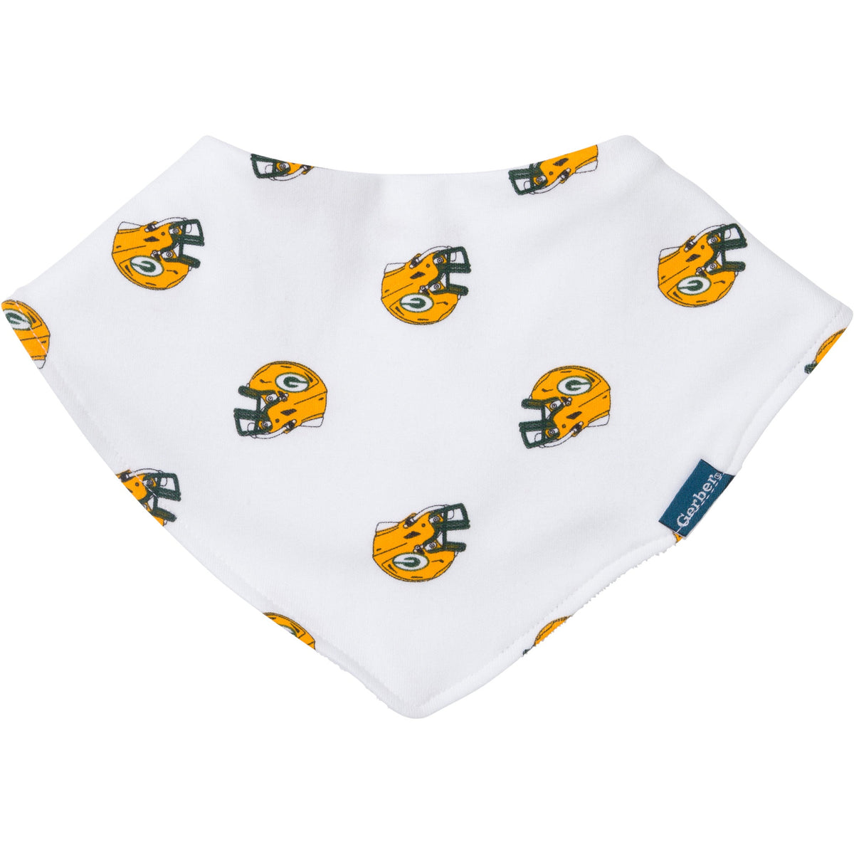3-Pack Baby Neutral Green Bay Packers Bibs and Burp Cloth Set, view 2