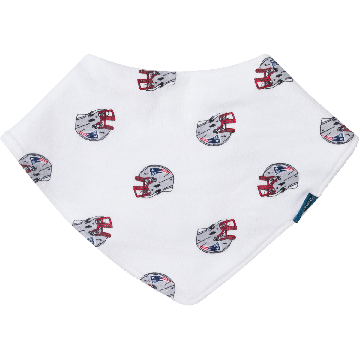3-Pack Baby Neutral New England Patriots Bibs and Burp Cloth Set, view 2