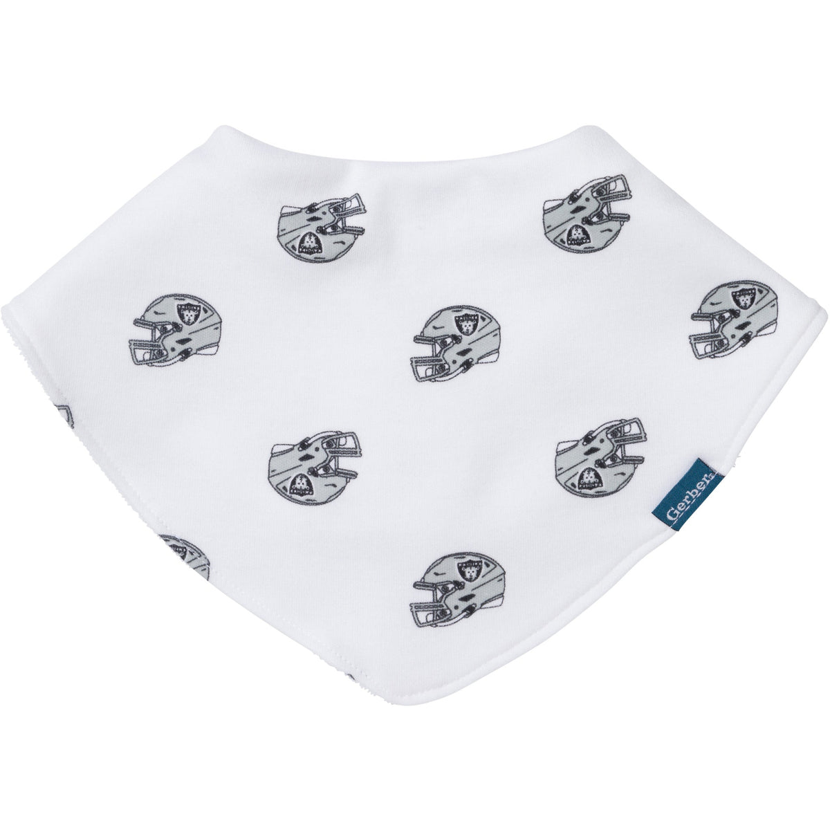 3-Pack Baby Neutral Las Vegas Raiders Bibs and Burp Cloth Set, view 2