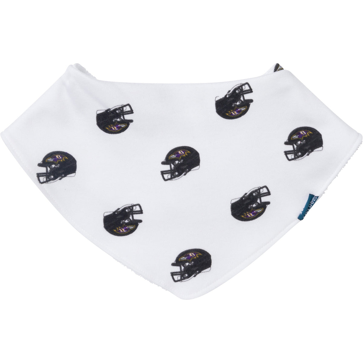 3-Pack Baby Neutral Baltimore Ravens Bibs and Burp Cloth Set, view 2
