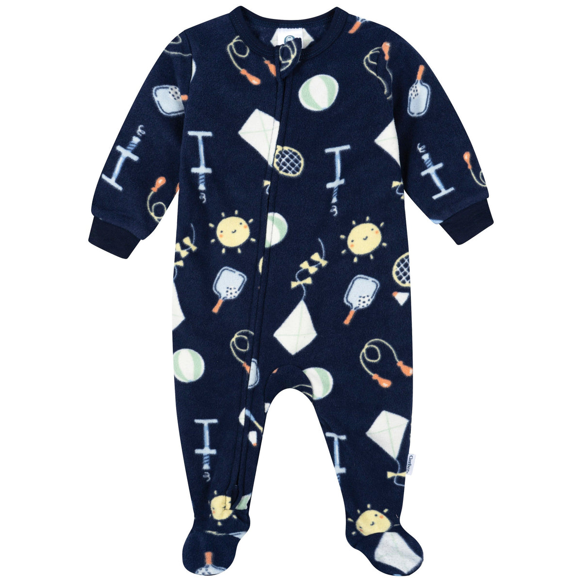 3-Pack Baby & Toddler Neutral Playtime Footed Fleece Pajamas-Gerber Childrenswear Wholesale