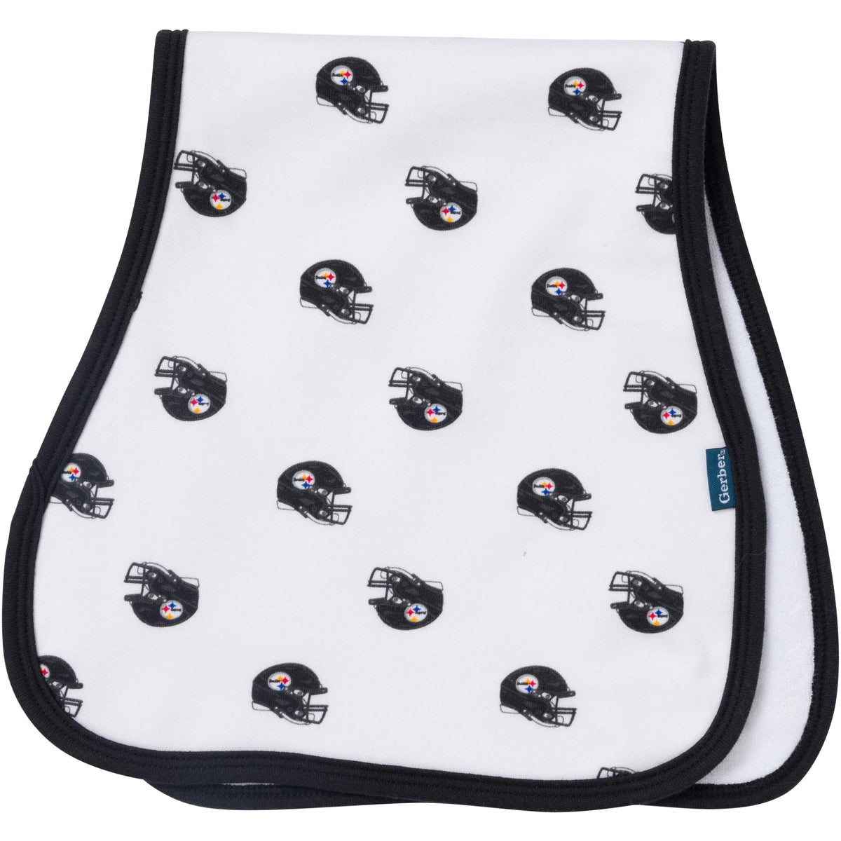 3-Pack Baby Neutral Pittsburgh Steelers Bibs and Burp Cloth Set, view 4