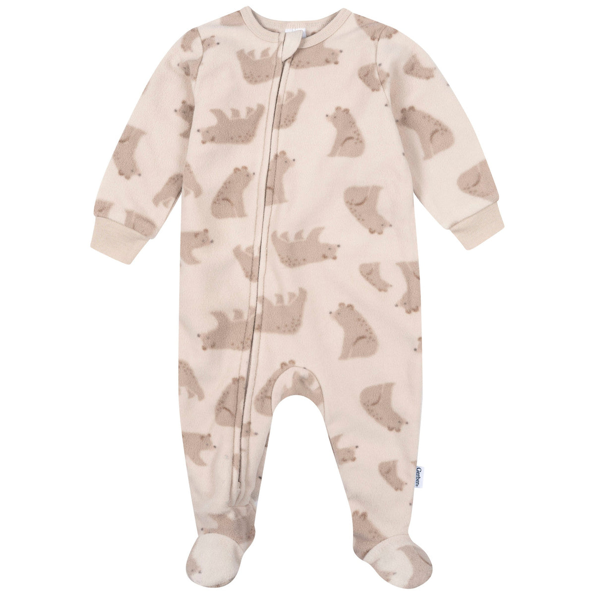3-Pack Baby & Toddler Neutral Bears Footed Fleece Pajamas-Gerber Childrenswear Wholesale