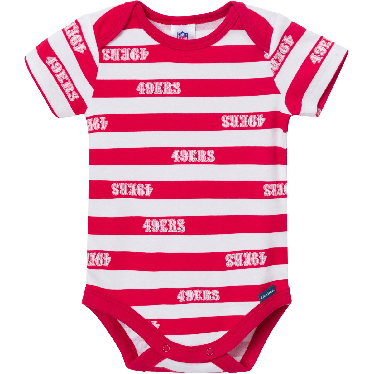 3-Pack Baby Boys 49ers Onesies Bodysuit Set, view 3