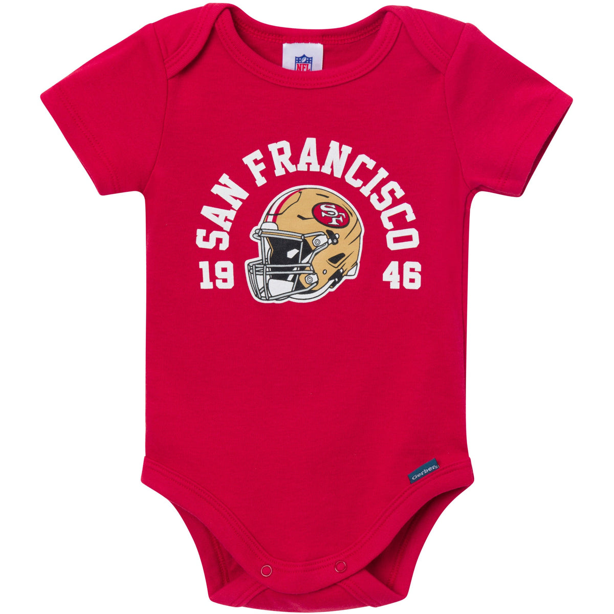 3-Pack Baby Boys 49ers Onesies Bodysuit Set, view 4