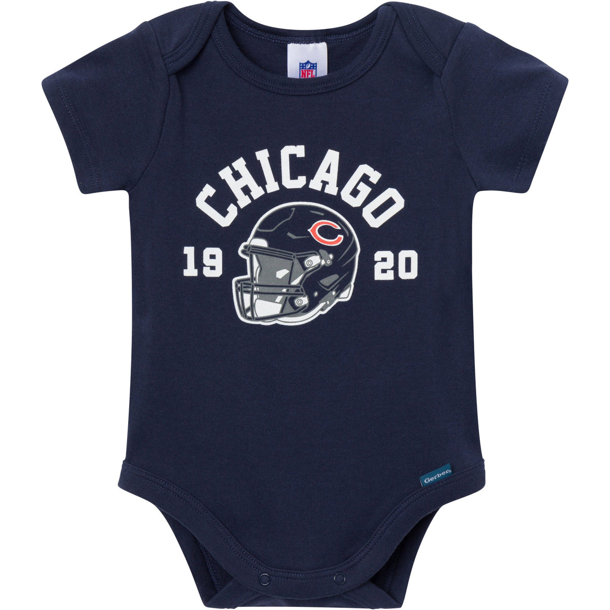 3-Pack Baby Boys Chicago Bears Bodysuit Set, view 4