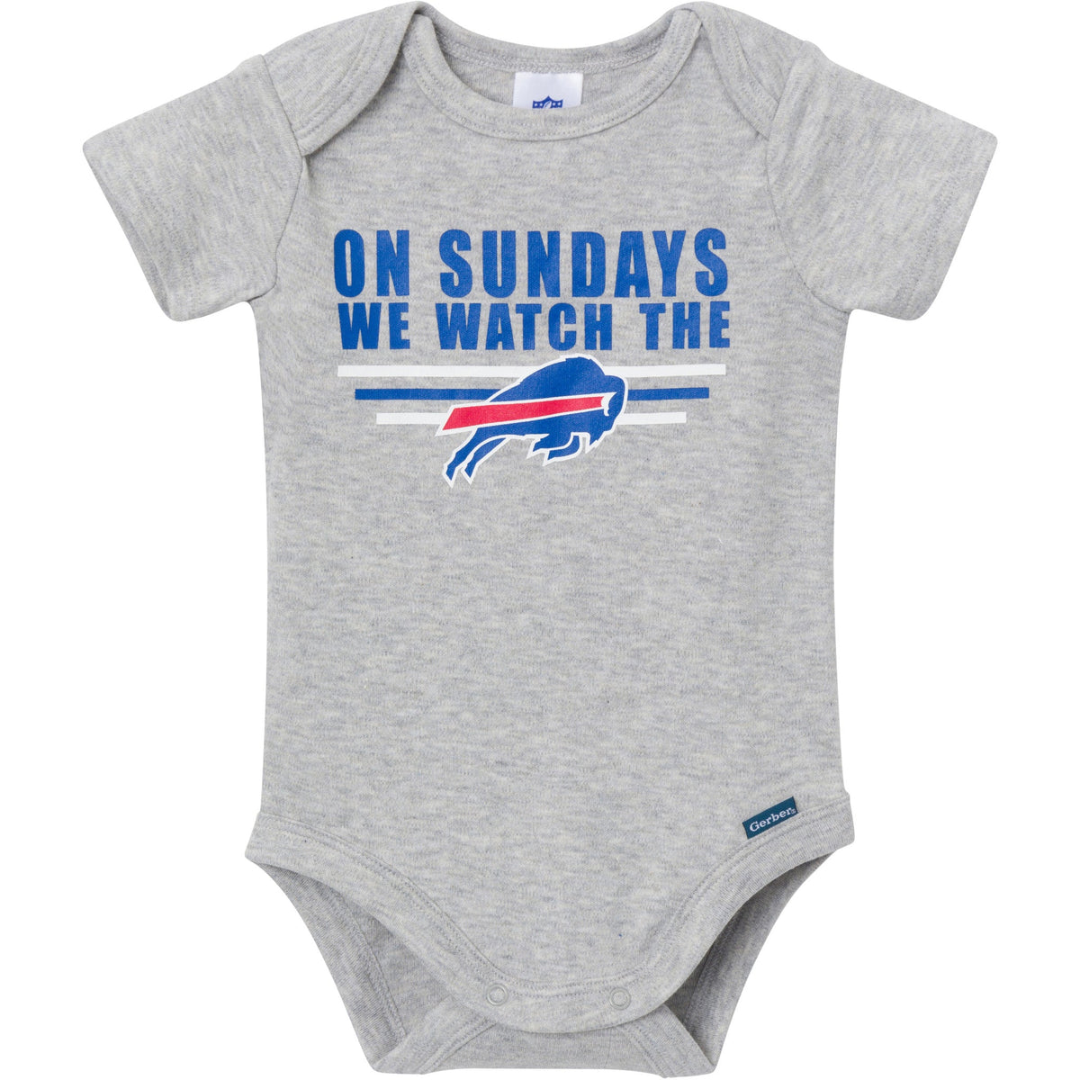3-Pack Baby Boys Buffalo Bills Bodysuit Set, view 2