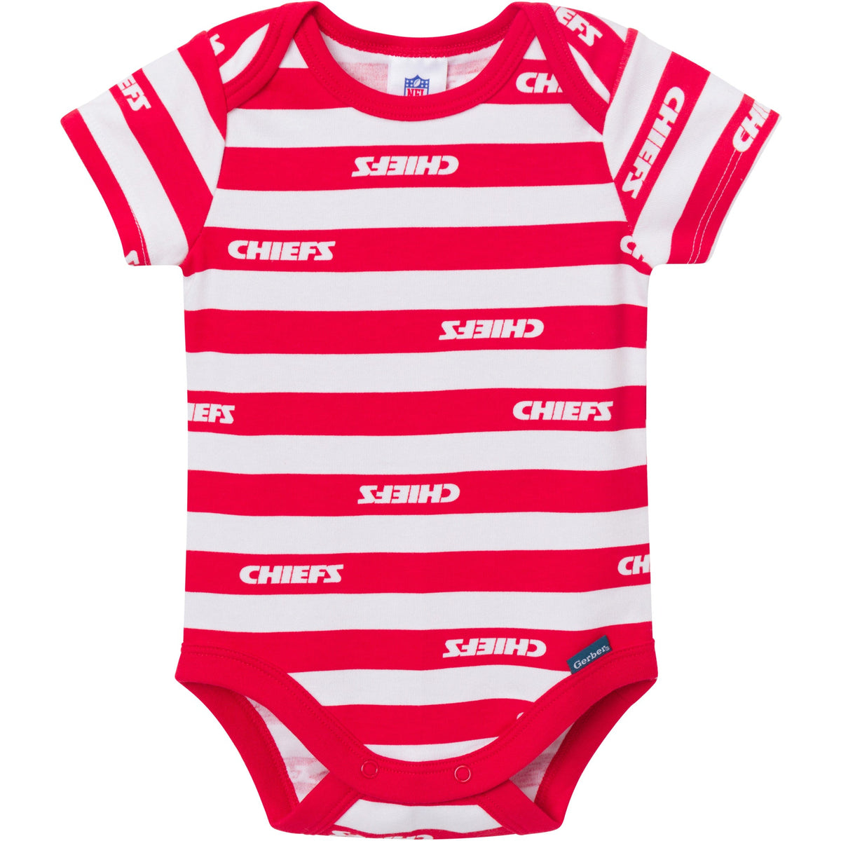 3-Pack Baby Boys Kansas City Chiefs Bodysuit Set, view 3