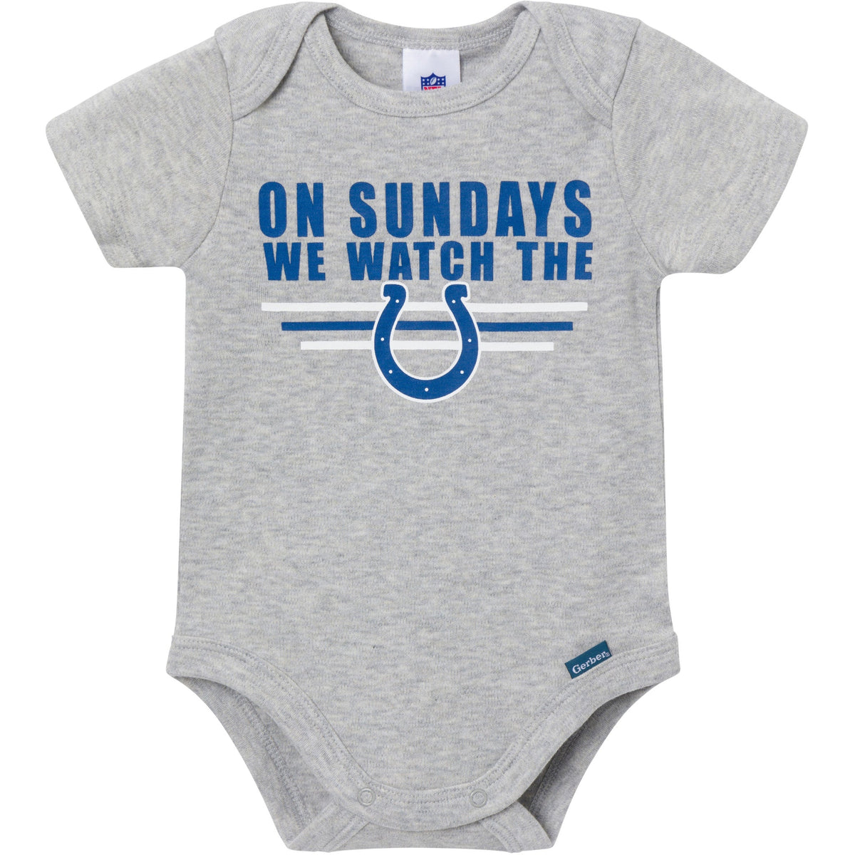 3-Pack Baby Boys Indianapolis Colts Bodysuit Set, view 2