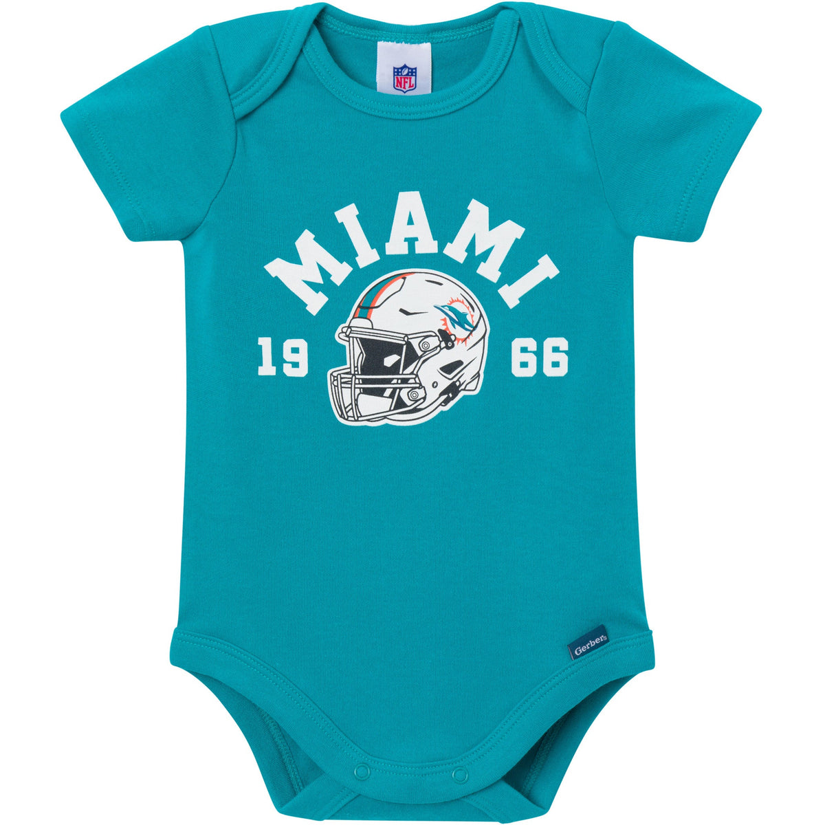 3-Pack Baby Boys Miami Dolphins Bodysuit Set, view 4