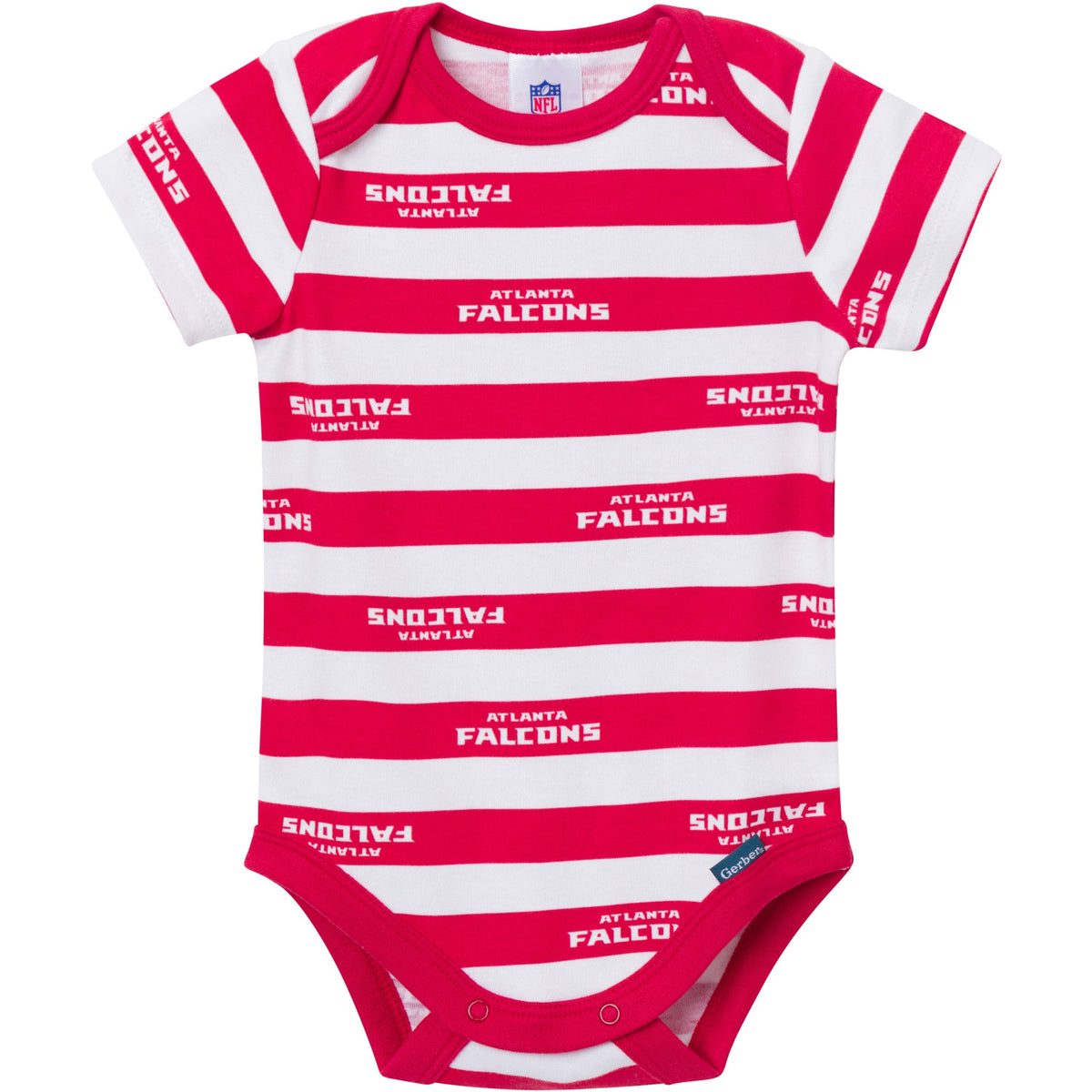 3-Pack Baby Boys Atlanta Falcons Bodysuit Set, view 3