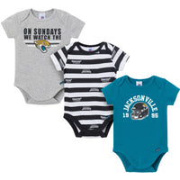 3-Pack Baby Boys Jacksonville Jaguars Bodysuit Set