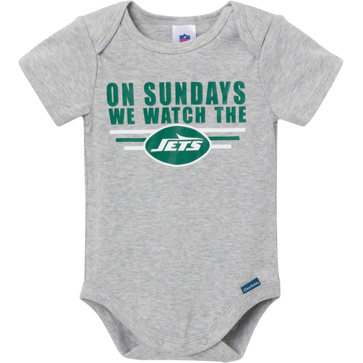 3-Pack Baby Boys New York Jets Bodysuit Set, view 2