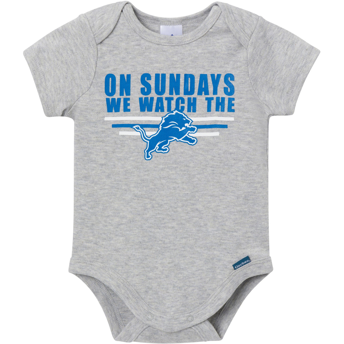 3-Pack Baby Boys Detroit Lions Bodysuit Set, view 2