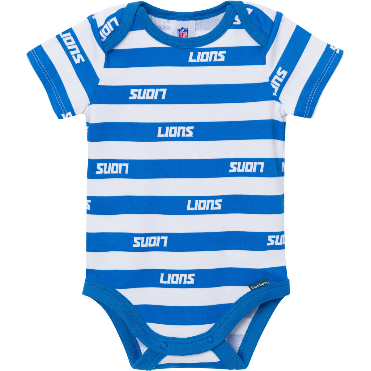 3-Pack Baby Boys Detroit Lions Bodysuit Set, view 3