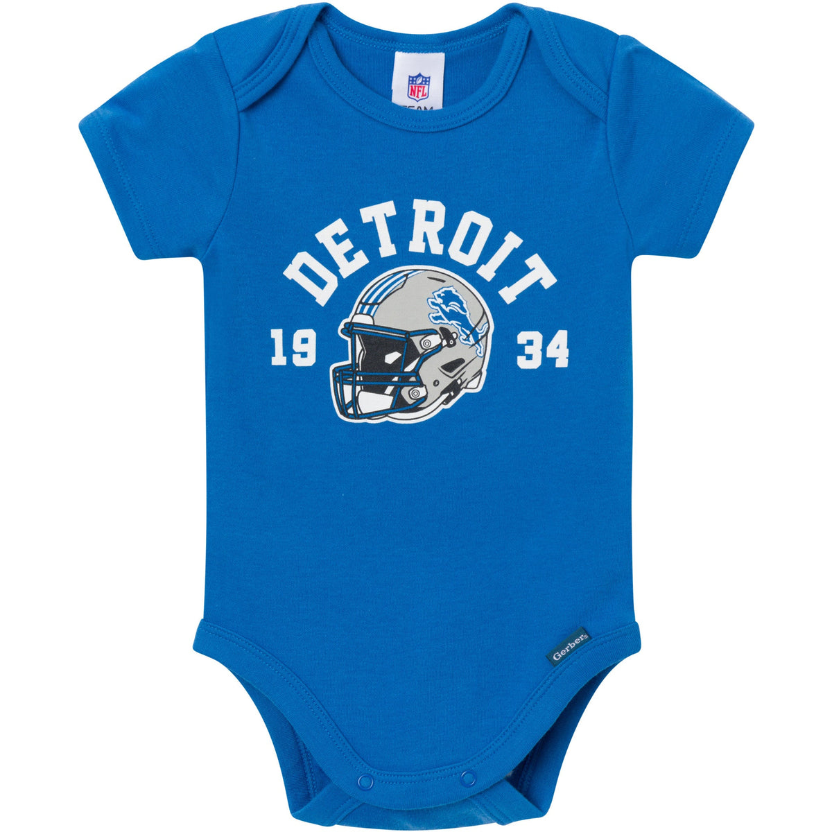 3-Pack Baby Boys Detroit Lions Bodysuit Set, view 4