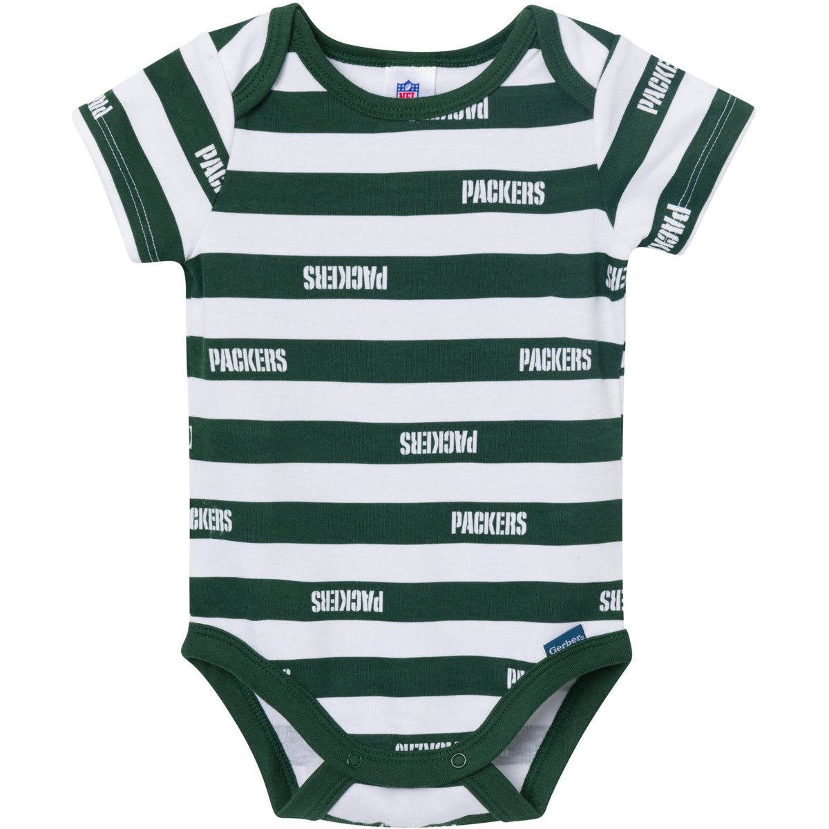 3-Pack Baby Boys Green Bay Packers Bodysuit Set, view 3