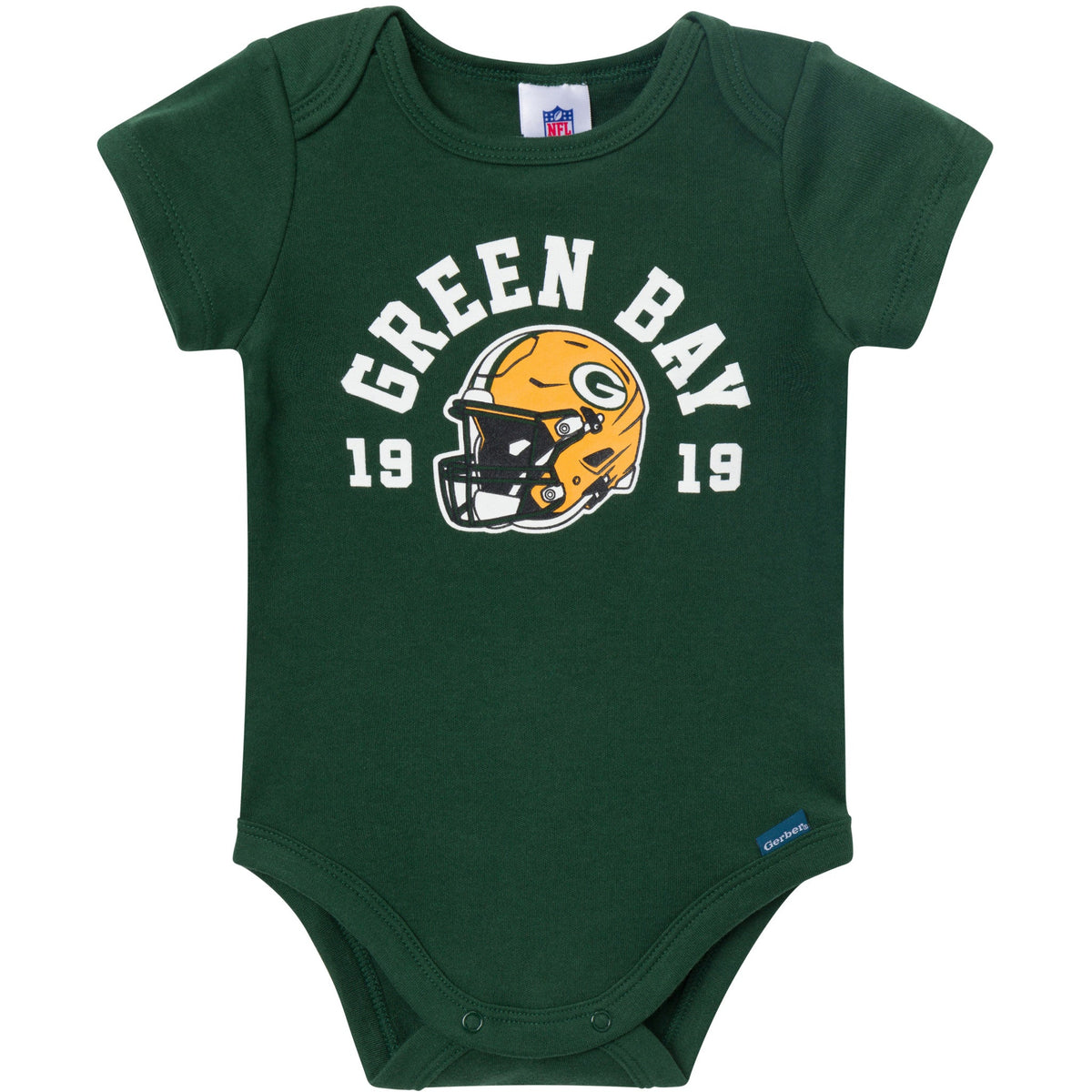 3-Pack Baby Boys Green Bay Packers Bodysuit Set, view 4