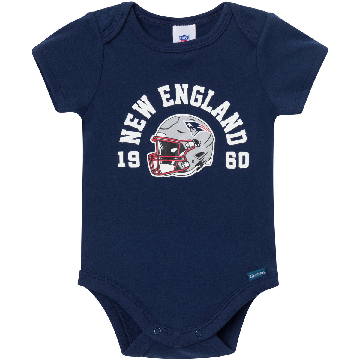 3-Pack Baby Boys New England Patriots Bodysuit Set, view 4