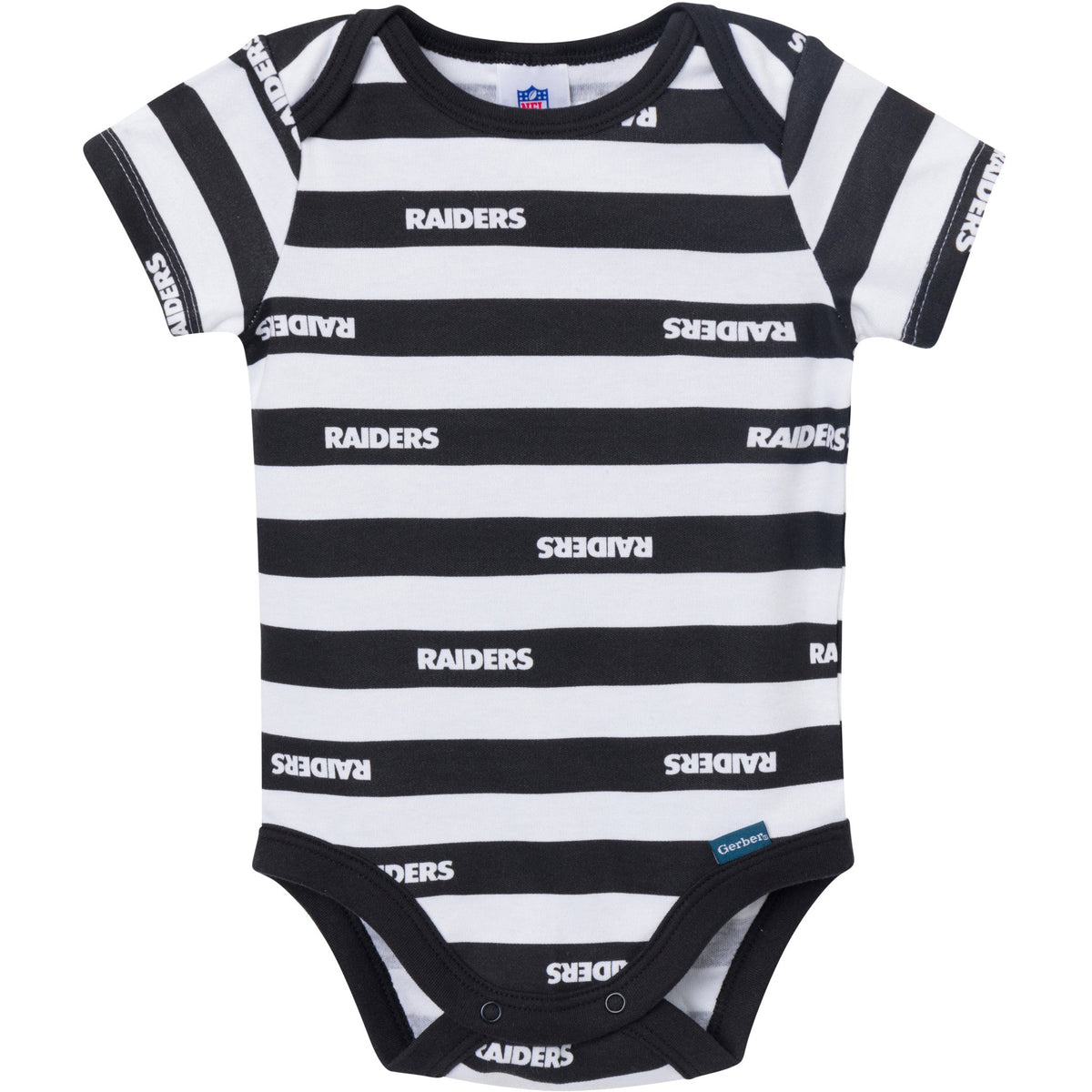 3-Pack Baby Boys Las Vegas Raiders Bodysuit Set, view 3