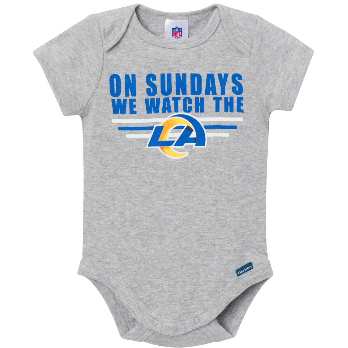 3-Pack Baby Boys Los Angeles Rams Bodysuit Set, view 2