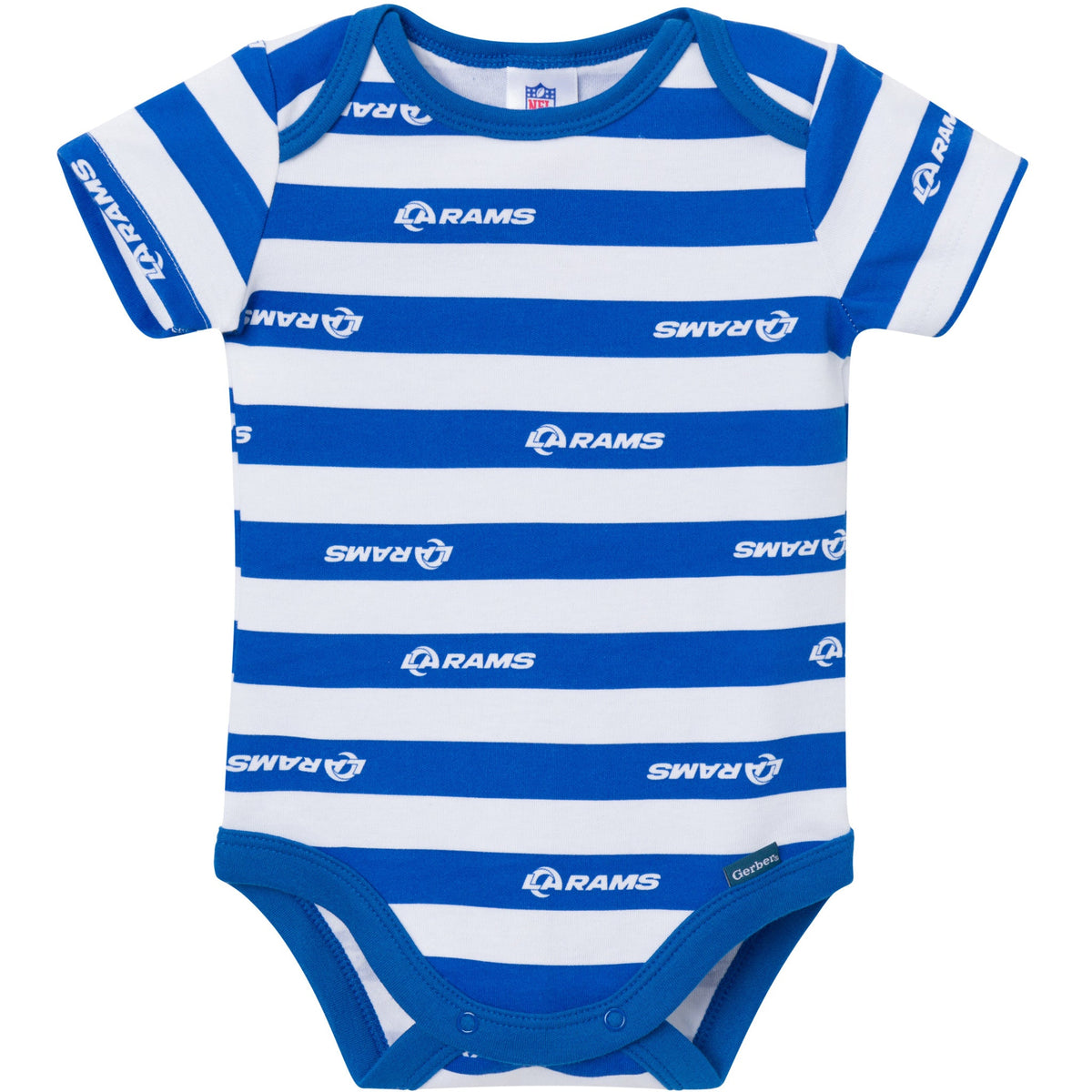 3-Pack Baby Boys Los Angeles Rams Bodysuit Set, view 3