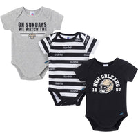 3-Pack Baby Boys New Orleans Saints Bodysuit Set