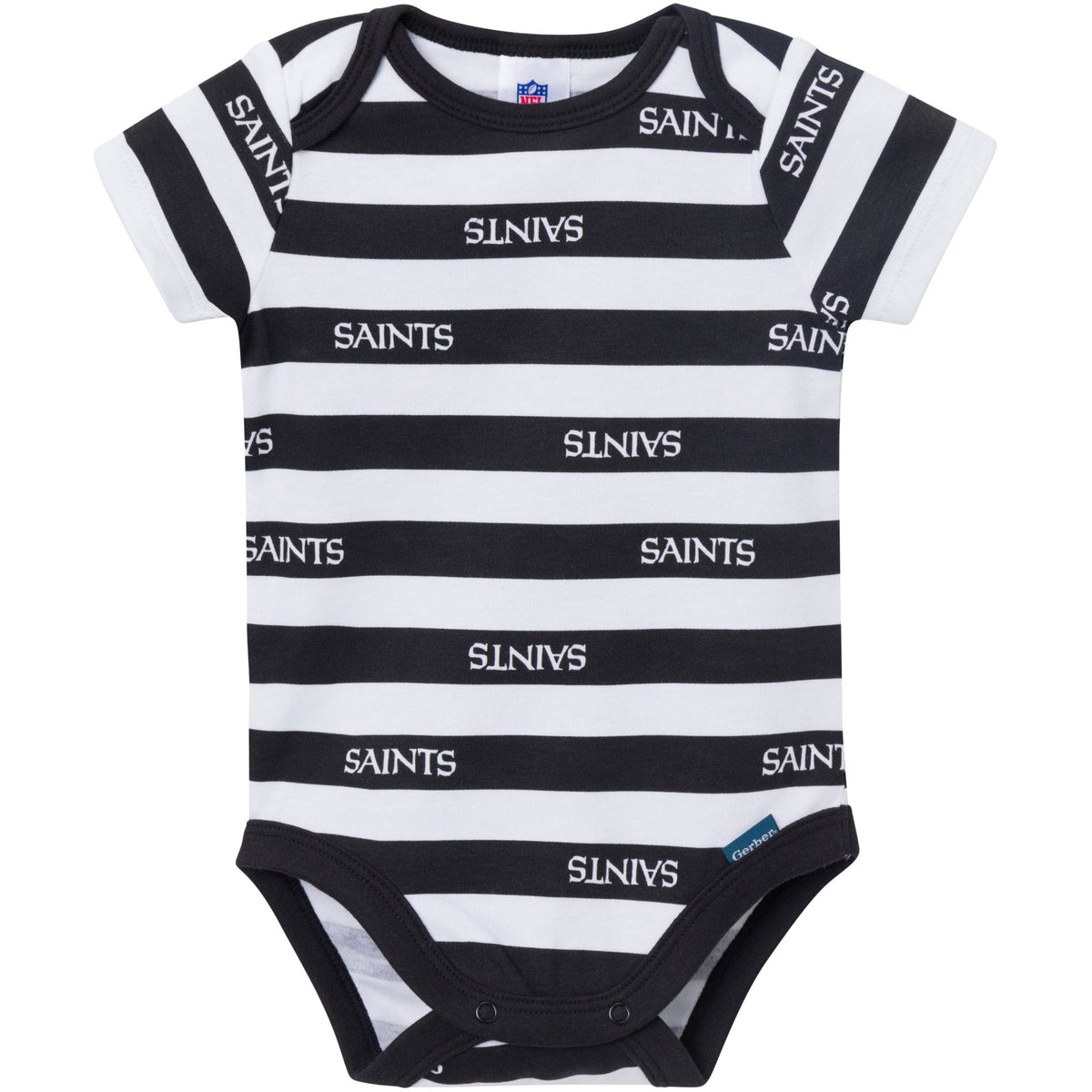 3-Pack Baby Boys New Orleans Saints Bodysuit Set, view 3