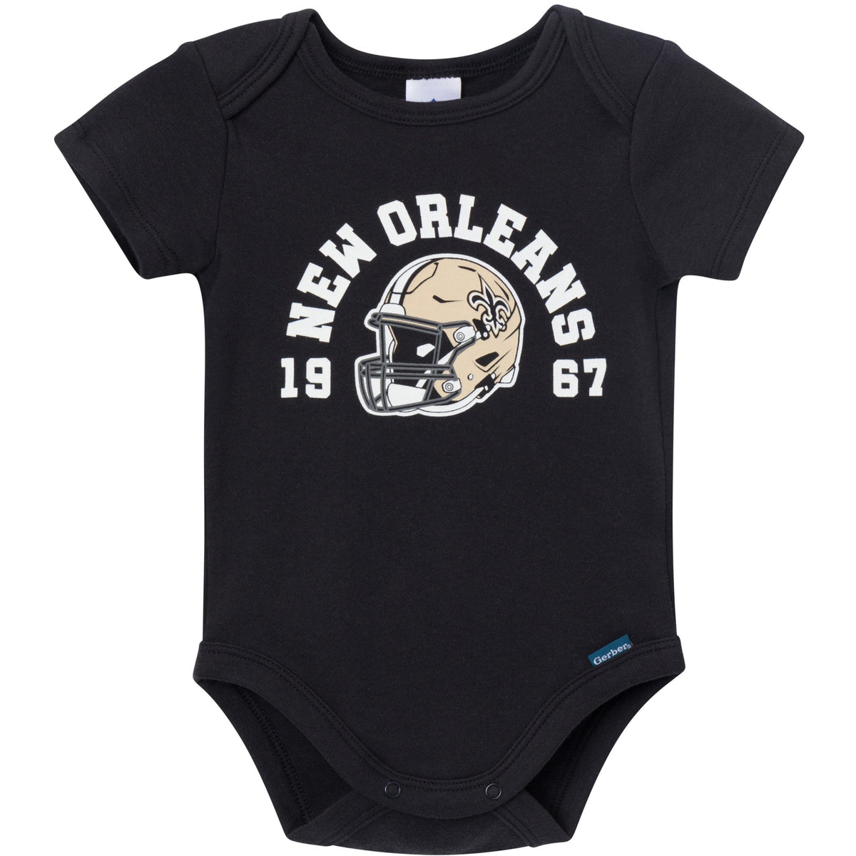 3-Pack Baby Boys New Orleans Saints Bodysuit Set, view 4
