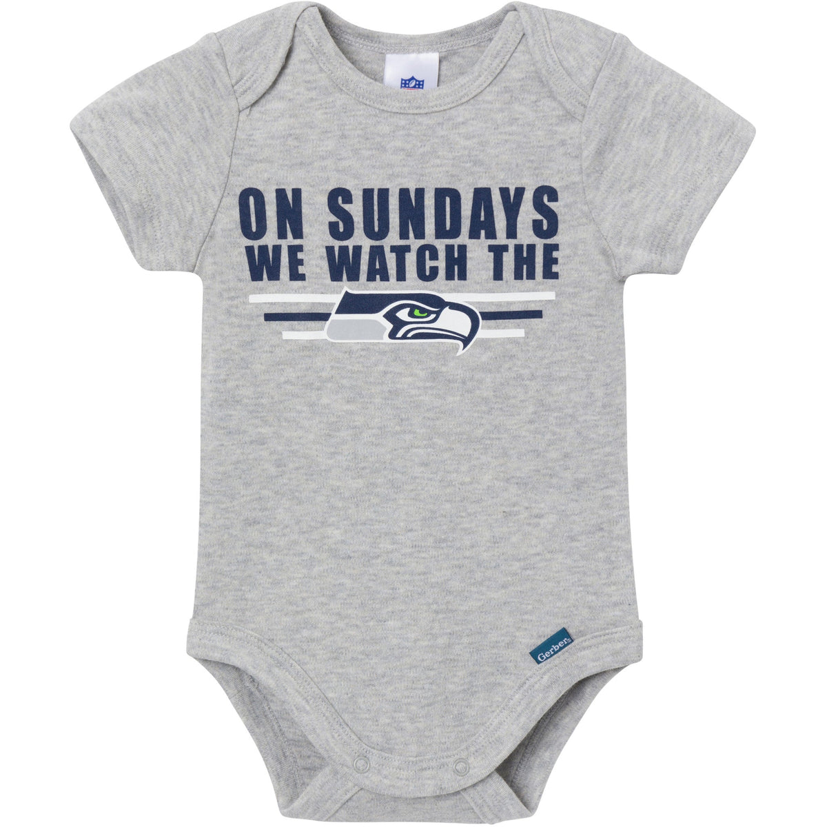 3-Pack Baby Boys Seattle Seahawks Bodysuit Set, view 2
