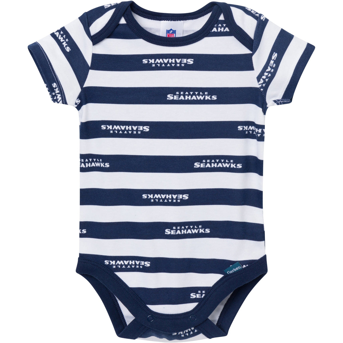 3-Pack Baby Boys Seattle Seahawks Bodysuit Set, view 3