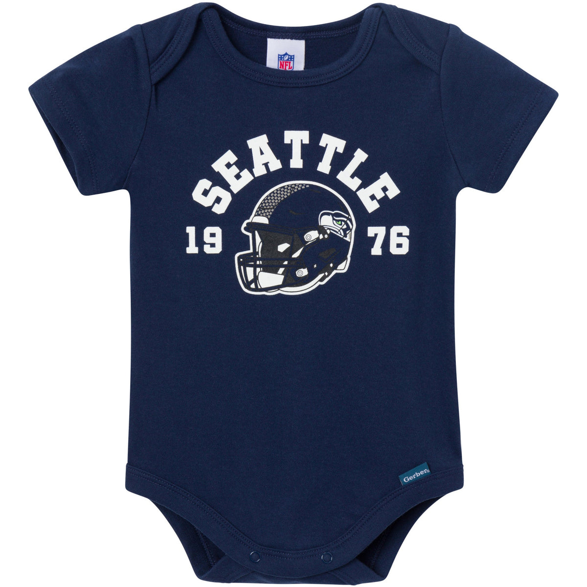 3-Pack Baby Boys Seattle Seahawks Bodysuit Set, view 4
