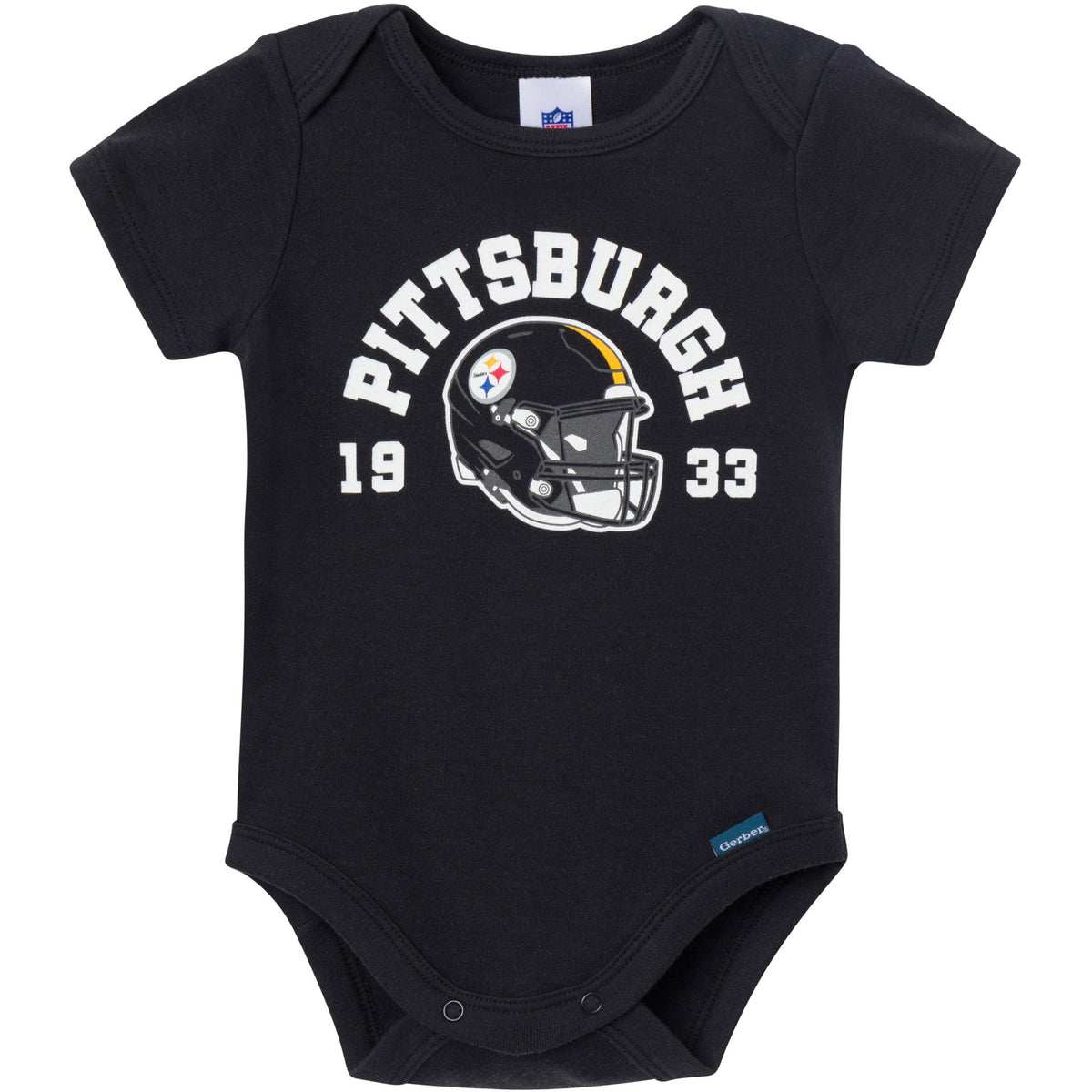 3-Pack Baby Boys Pittsburgh Steelers Bodysuit Set, view 4