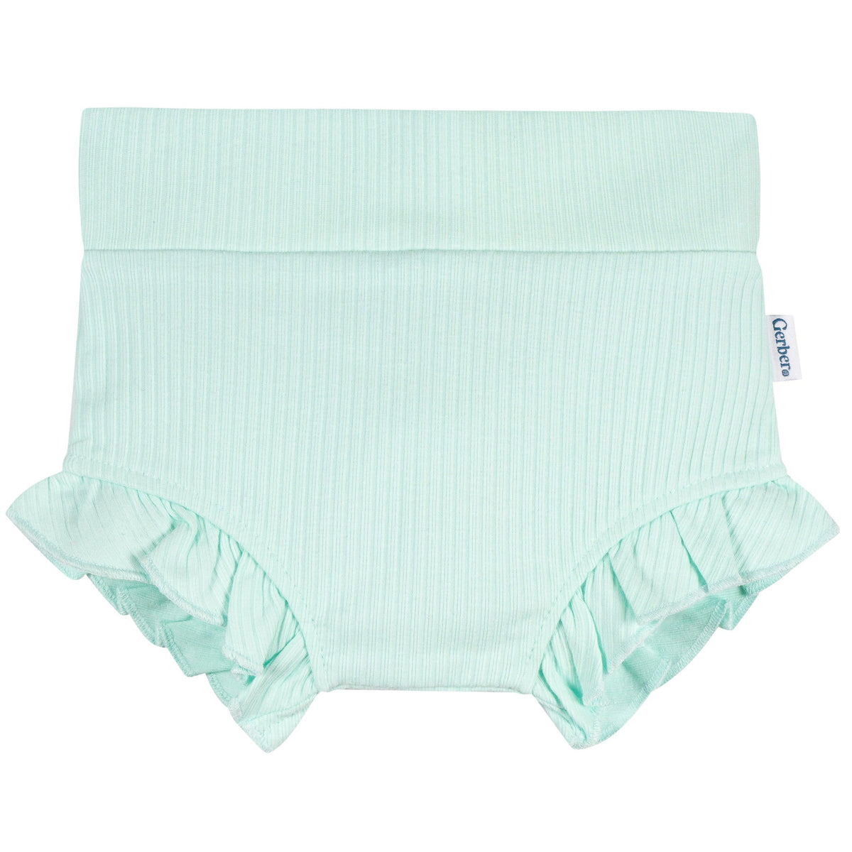 3-Pack Baby Girls Aqua, Gray & Purple Bubble Shorts-Gerber Childrenswear Wholesale